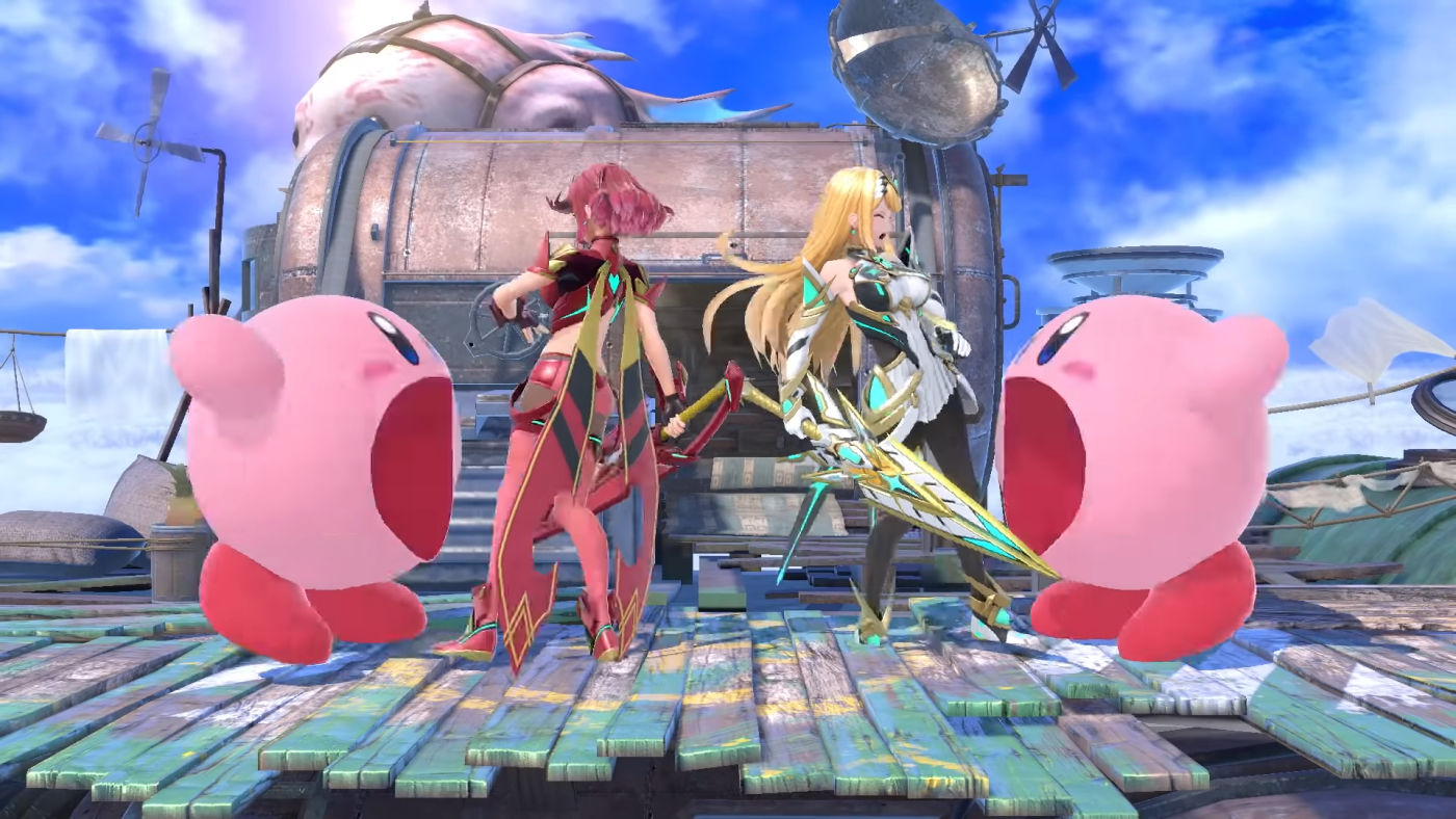 ホムラ(左)とヒカリ(右)を捕食するピンクの悪魔たち"